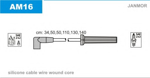 JANMOR AM16 Ignition Cable Kit